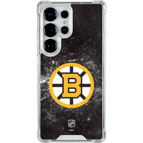 NHL Boston Bruins Iced Galaxy S25 Ultra Clear Case